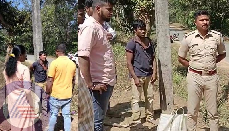 Illegal beef transport by Assam man Man tied to pole then Beaten sat