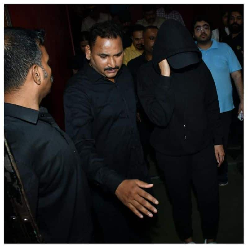 Deepika Padukone hides face and she visits cinema hall to see public reaction to Pathaan sgk