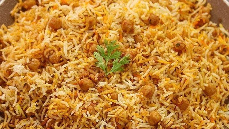 How to make Chick Peas Briyani in Tamil 