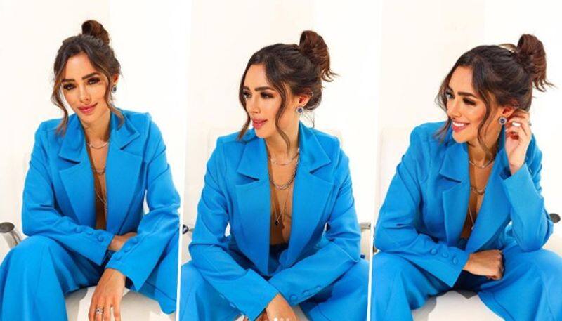 SEXY Pictures: Neymar's ex-girlfriend Bruna Biancardi goes braless; stuns in royal blue suit snt