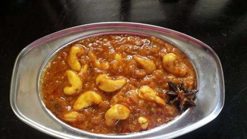 How to make Dhaba Style Cashew Masala in Tamil 