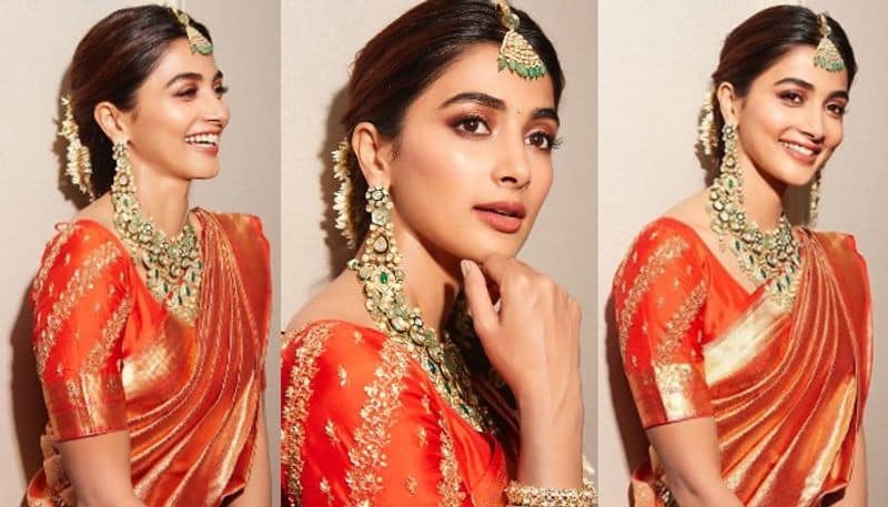 Pooja Hegde traditional look is so beautiful