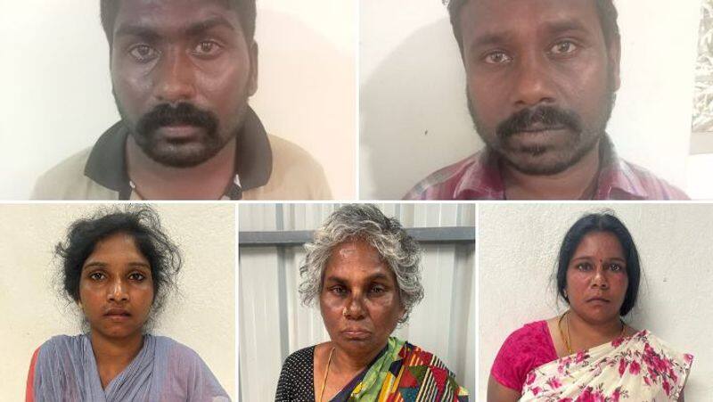 Five members of the same family who were involved in the robbery were arrested at kovai