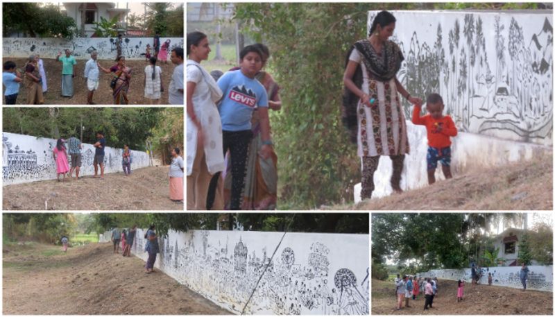 wall paintings in Chitrakoot are based on lyrics of the song Nammande Palakkad bkg