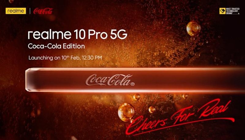 Coca Cola edition of Realme 10 Pro 5G to launch in India on February 10 Details here gcw