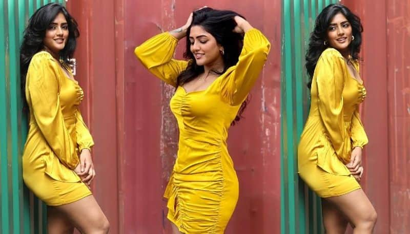 Telugu Actress Eesha Rebba stunning photoshoot in Yellow outfit