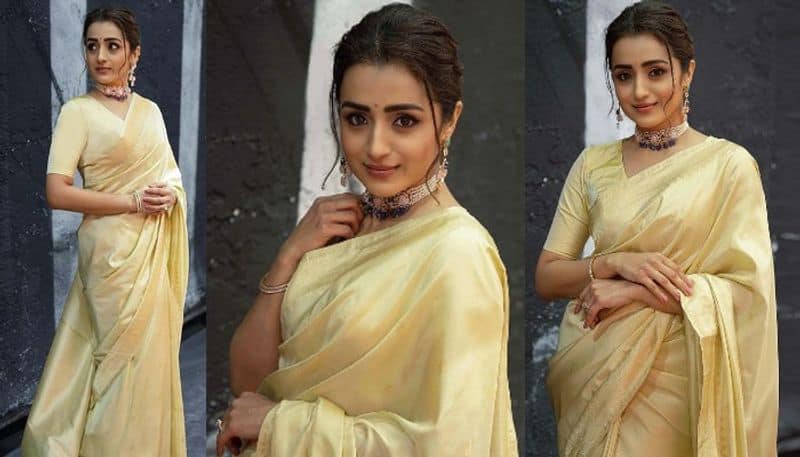 Trisha Krishnan Stunning photoshoot in beautiful saree