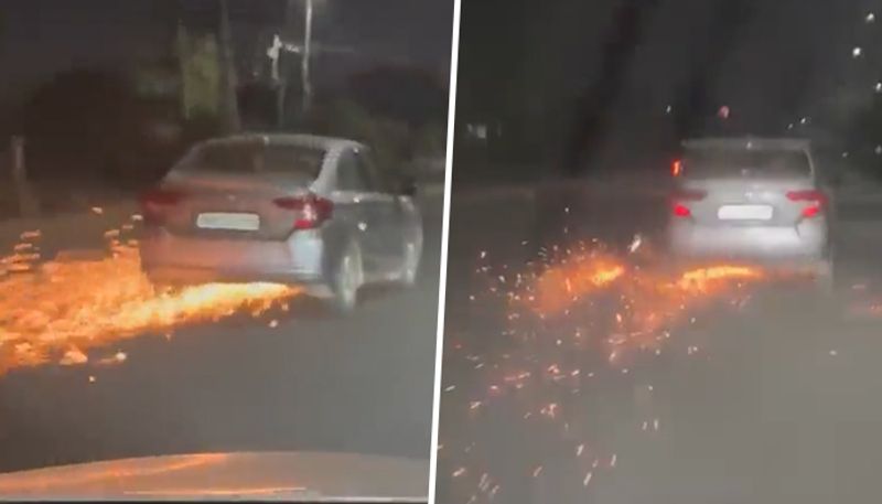 Speeding car hits bike, drags it for over 4 km in Gurugram - gps