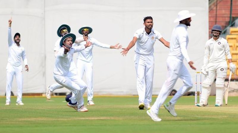 Ranji Trophy Karnataka vs Madhya Pradesh match ends in draw kvn