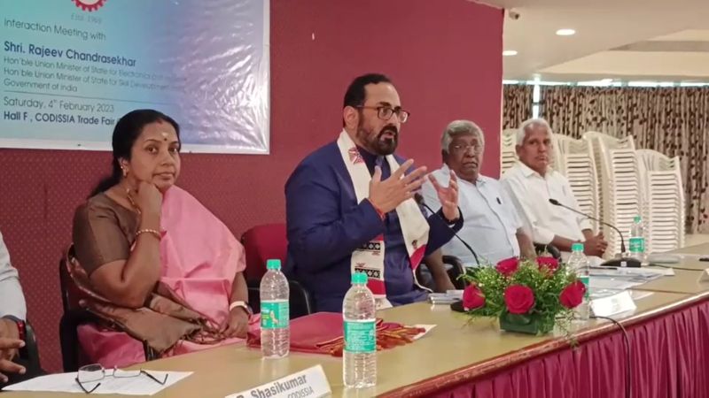 Central government s skill development training will be started from Coimbatore on trial basis Union Minister Rajeev Chandrasekhar