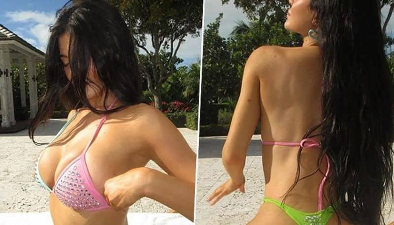 Kylie Jenner SUPER-SEXY photos: Kylie Cosmetics CEO flaunts her voluptuous body in rhinestone neon bikini RBA