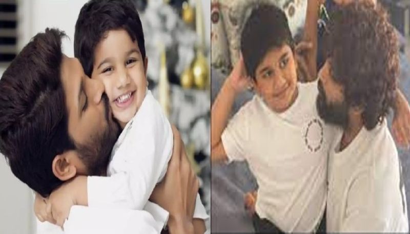 Allu Ayaan presented cute gift to his father Allu Arjun