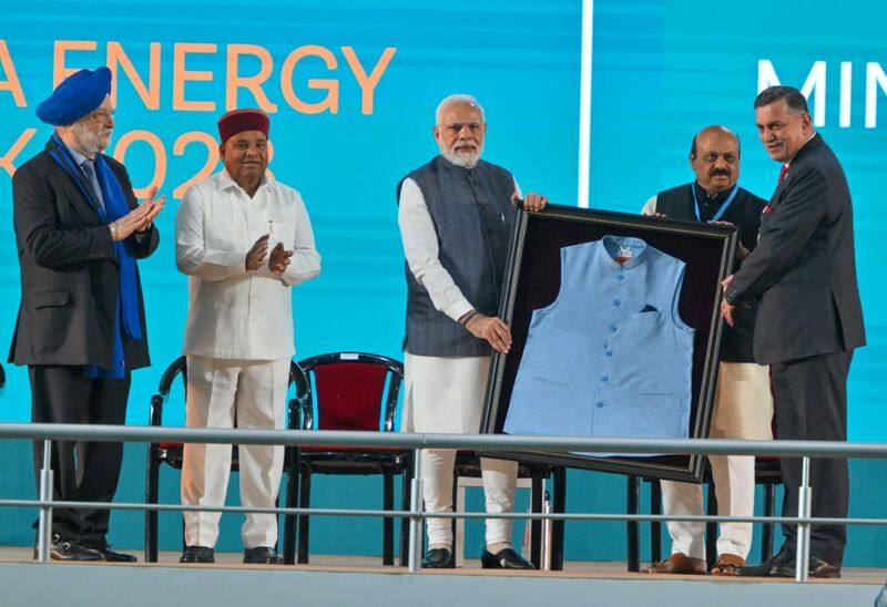 PM Modi attracts foreign investors to engage in India's energy sector.