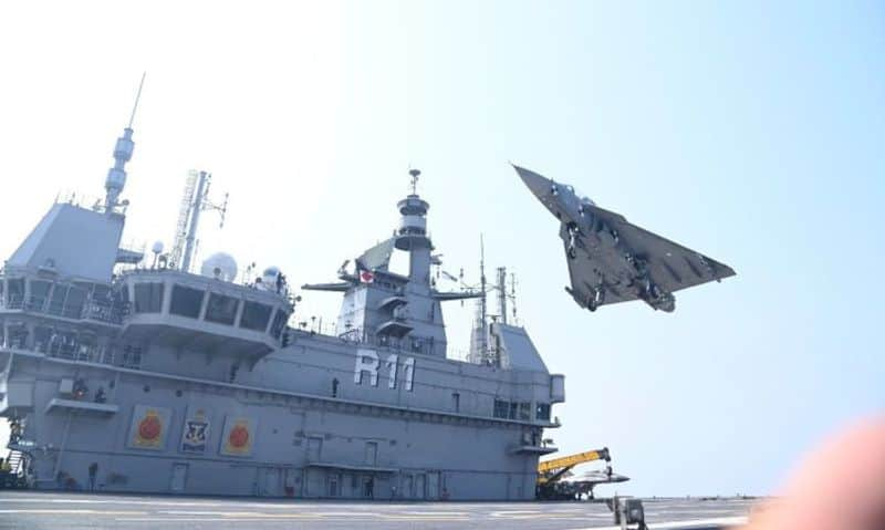 LCA Navy makes historic landing on the deck of INS Vikrant