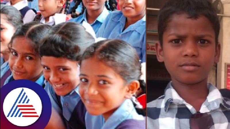 Students returning uniforms koppal government school rav