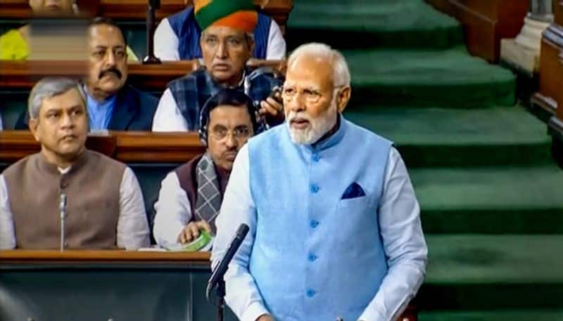 PM Modi lauds President Murmu in his reply to Motion of Thanks to President in Lok Sabha AJR