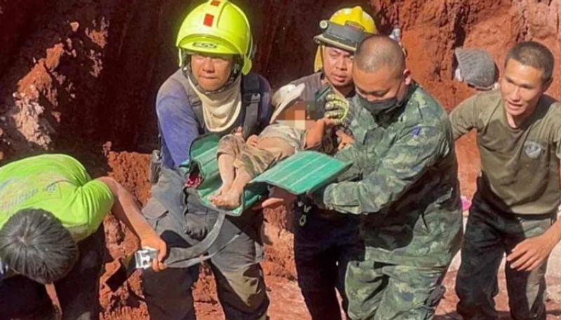 toddler rescued from a borewell after 18 hours 