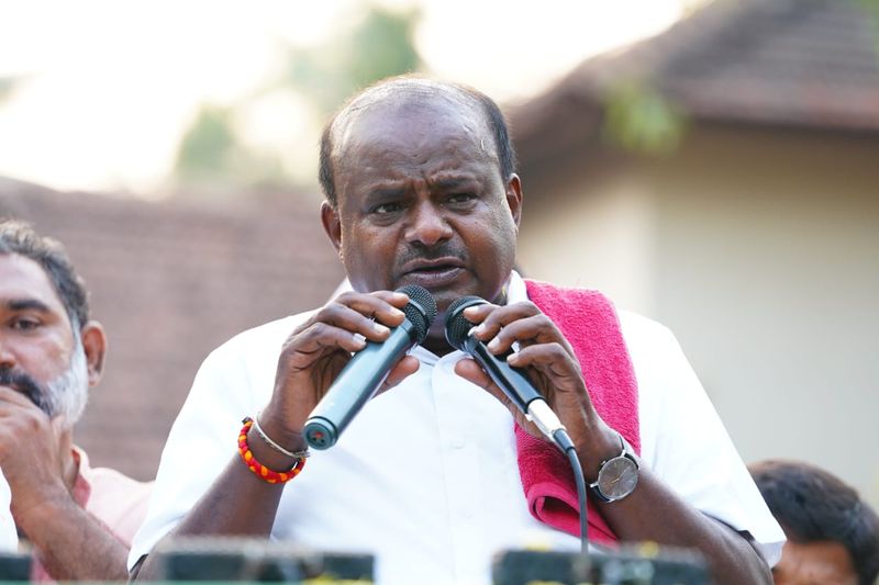 Former CM HD Kumaraswamy Slams On BJP Govt At Ramanagara gvd