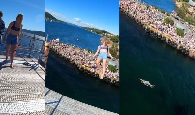 norway girl did death diving and video goes viral  