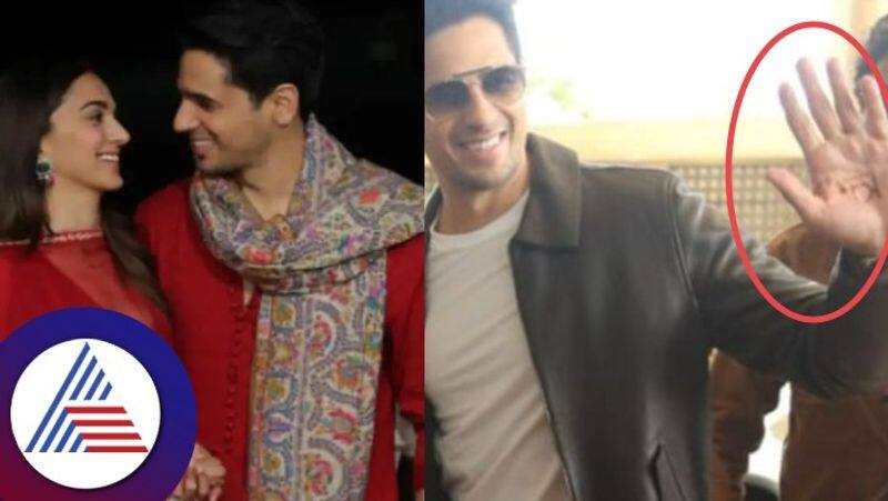 Sidharth Malhotra got wife Kiara advani initials hennaed on his hand vcs 