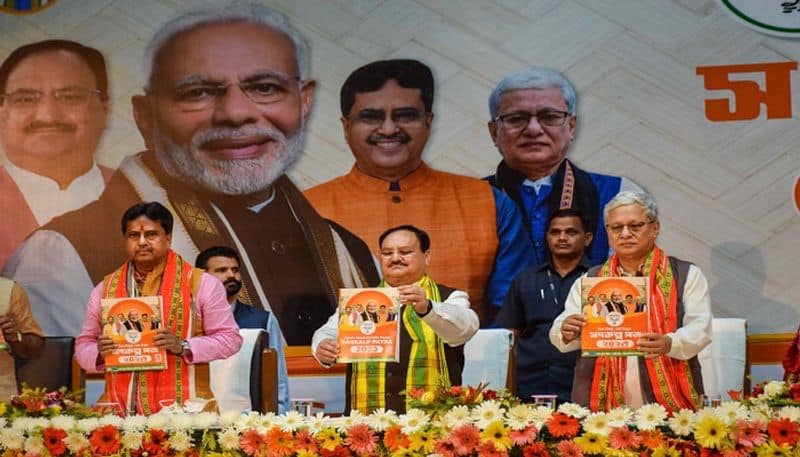 Tripura election 2023: BJP President JP Nadda along with CM Manik Saha releases party's manifesto AJR