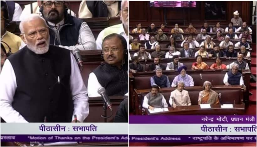 Adani row: Opposition MPs storm Well of House as PM Modi begins Motion of Thanks speech