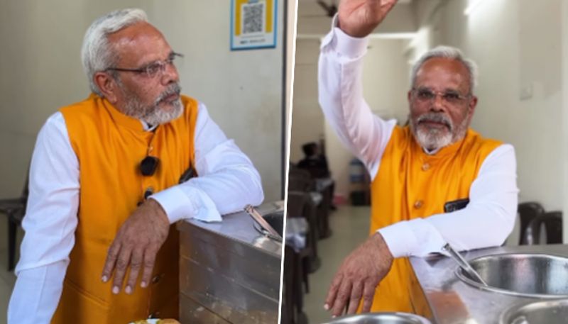 PM Narendra Modi's doppelganger sells chaat in Gujarat; watch viral video - gps