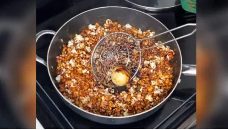 Woman Uses Whole Egg While Making Caramel Popcorn  Internet Confused azn