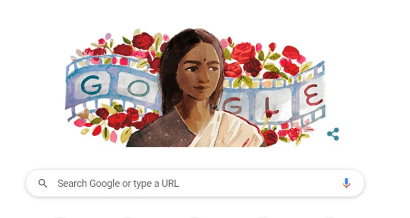 google memory doodle for pk rosy on her 120th birthday