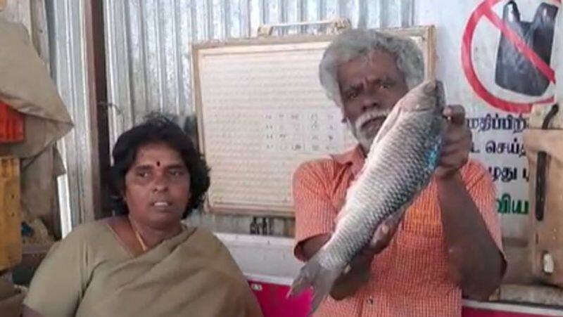 municipal officers inspect fish market in Hosur