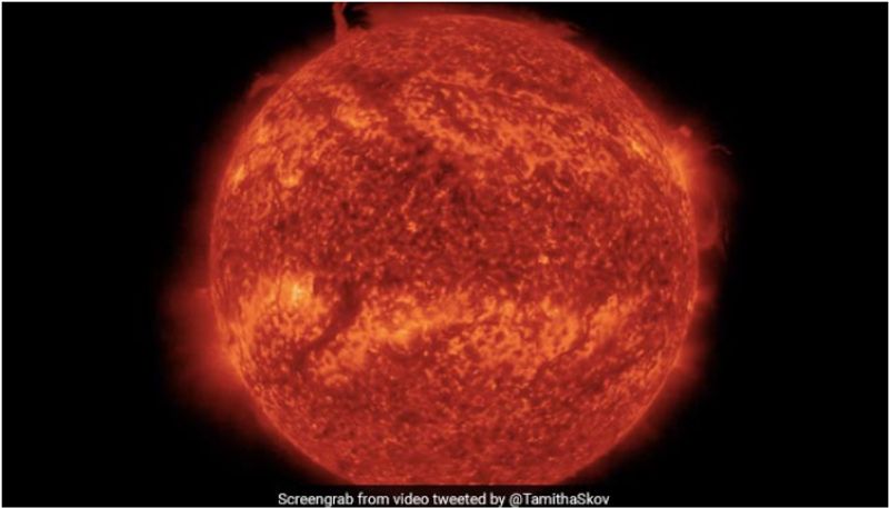 huge piece of sun breaks off scientists stunned ash