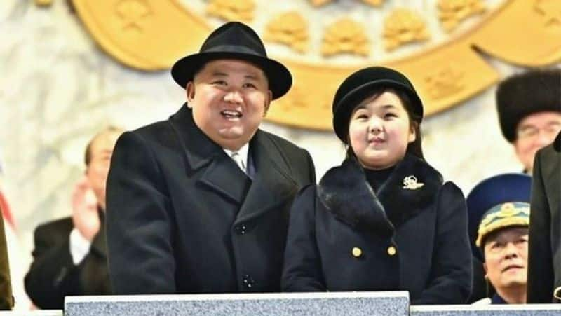 Kim Jong Un shows off daughter Kim Ju-ae missiles at North Korean parade