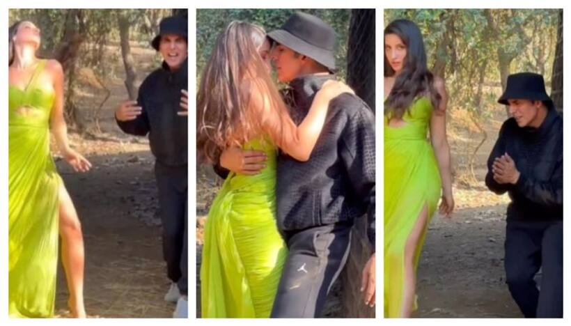 Akshay Kumar, Nora Fatehi show some SEXY moves in 'Kudiyee Ni Teri Vibe'; netizens tag Twinkle Khanna-WATCH