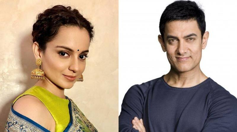 Kangana Ranaut reacts to  Aamir Khan viral video, she says Tried his best to pretend sgk