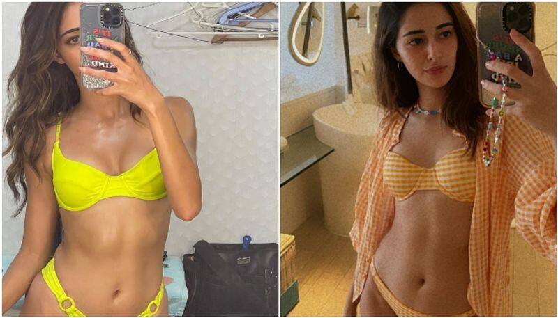 Ananya Panday shares bikini selfies from vacations sgk