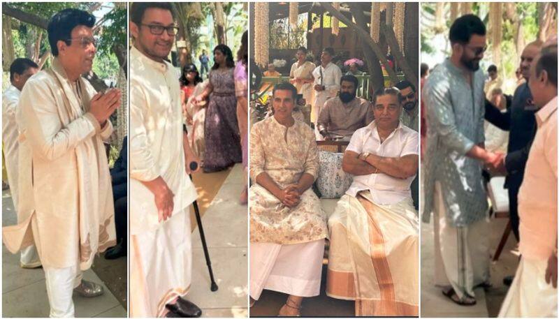 Kamal Haasan, Mohanlal, Akshay Kumar, Aamir Khan And Other Stars attend K Madhavan's son marriage in Jaipur sgk