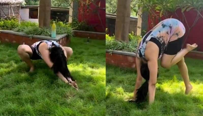 keerthi suresh doing animal flow yoga video goes viral 