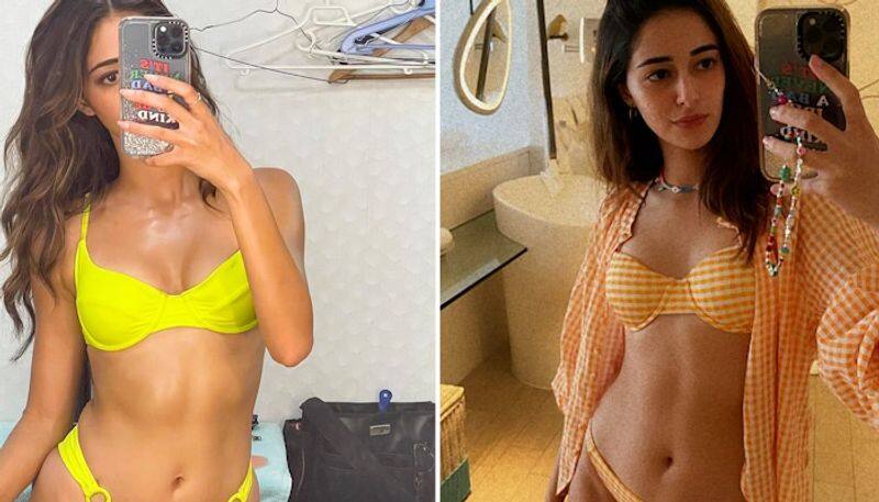 Ananya Panday SUPER-HOT pictures: Actress shares mirror selfies in SEXY bikinis; flaunts toned abs RBA