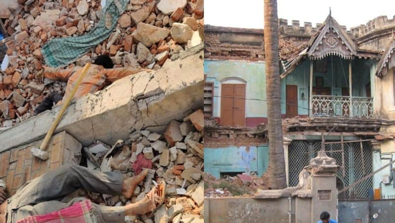 Bengaluru Pillar collapse during building demolition Two workers death sat