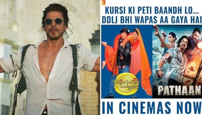 DDLJ re-released in Valentines Week, SRK humorous reaction to Pathaan competing with Raj is priceless