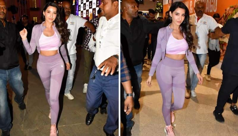 B-town icon Nora Fatehi gives athleisure goals at the Dance Fitness Party - SEE PICS vma