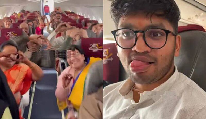 groom booked the entire flight to go to his own wedding, Video goes viral - bsb