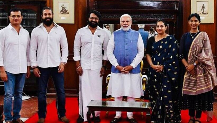 PM Narendra Modi meets Kantara star Rishab Shetty and KGF actor Yash in Bengaluru