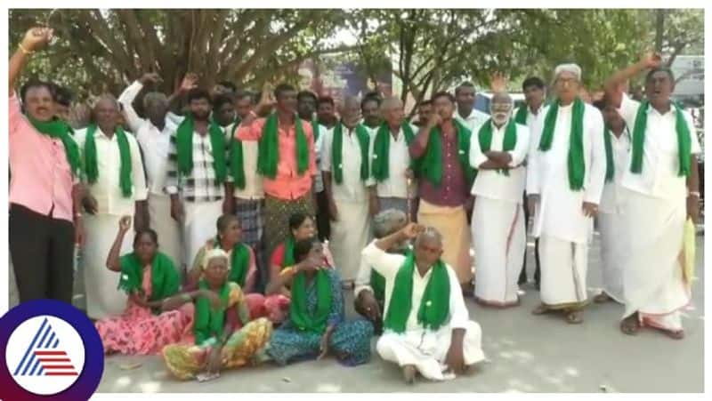 Chitradurga farmers protest against  andhra pradesh  objections about Upper Bhadra Project gow