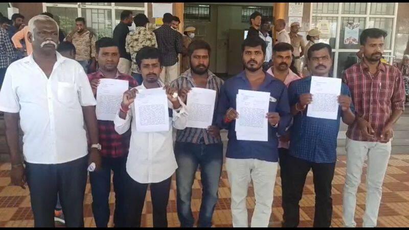 government should control a north indian workers in tirupur local workers petition to district collector