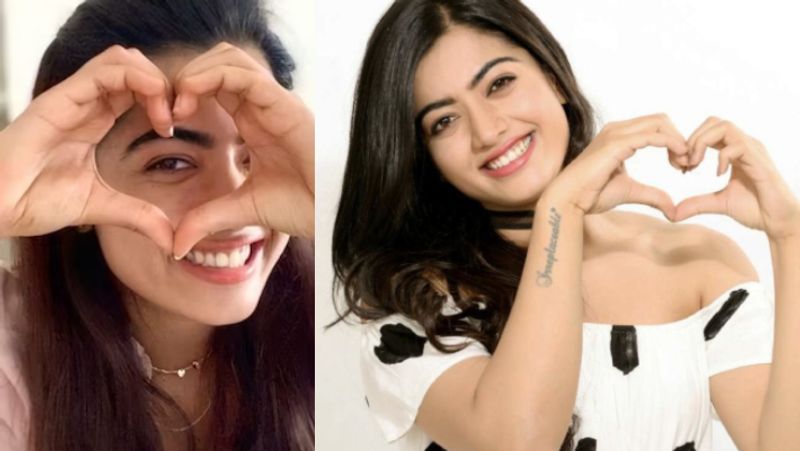 heroine rashmika mandanna kisses to allu arjun fans 