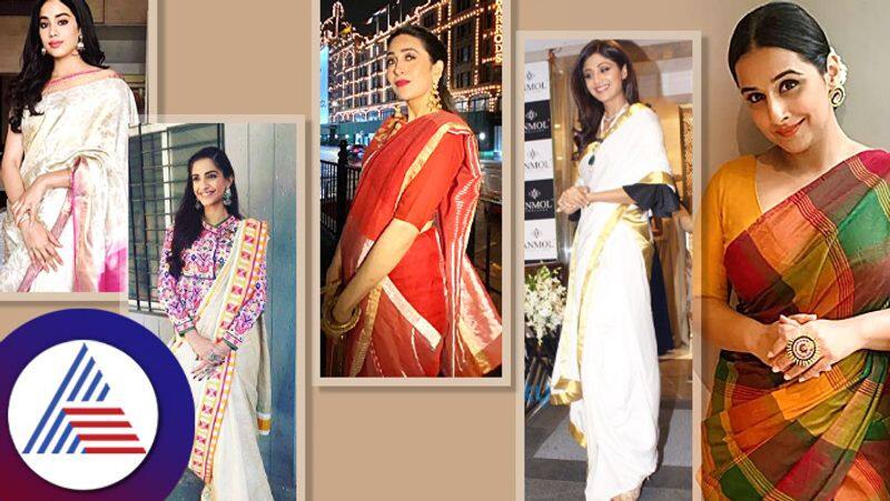 Indian celebrities  in love with handloom sarees