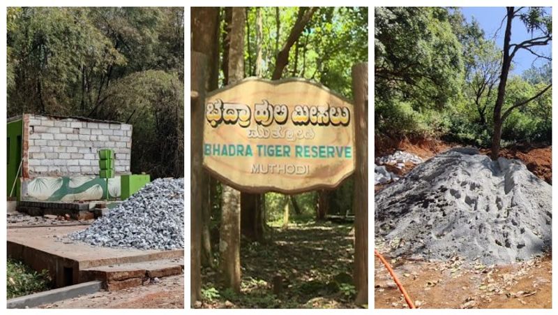 wild animals losing their lives due to Civil works in Bhadra Tiger Reserve gow