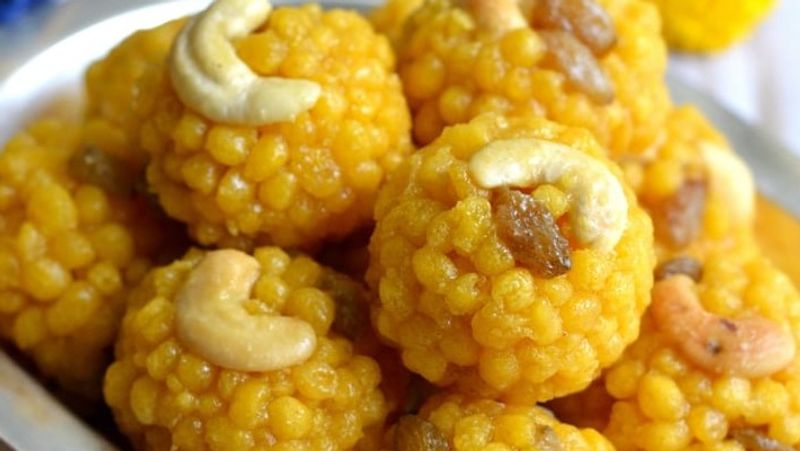 How to make Besan Boondi Laddu in Tamil