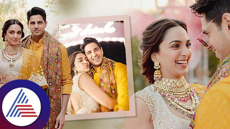 Unseen Pictures Kiara Advani  Sidharth Malhotra look radiant in new Haldi ceremony photos